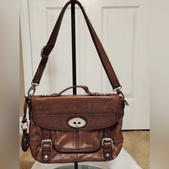 Fossil Handbags - Fossil Maddox Top Handle Shoulder‎ Mini Briefcase Bag Purse Long Live Vintage